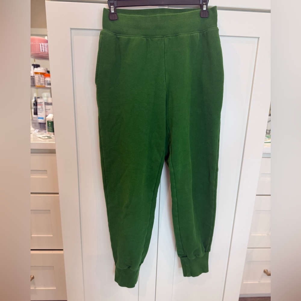 Aritzia Cozy Fleece Jogger Lounge Set Green Size Small - Picture 4 of 7